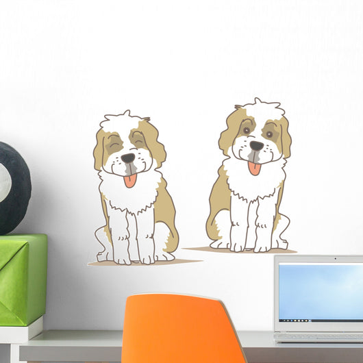 Dog Saint Bernard Wall Stickers Wall Decal