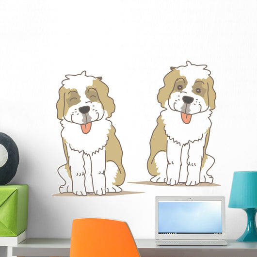 Dog Saint Bernard Wall Stickers Wall Decal