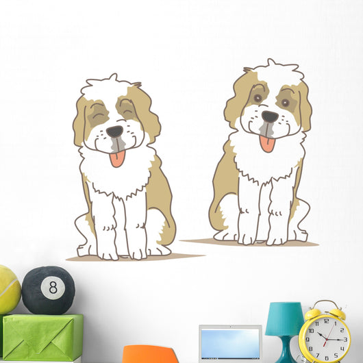 Dog Saint Bernard Wall Stickers Wall Decal