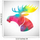 Watercolor Moose Wall Decal