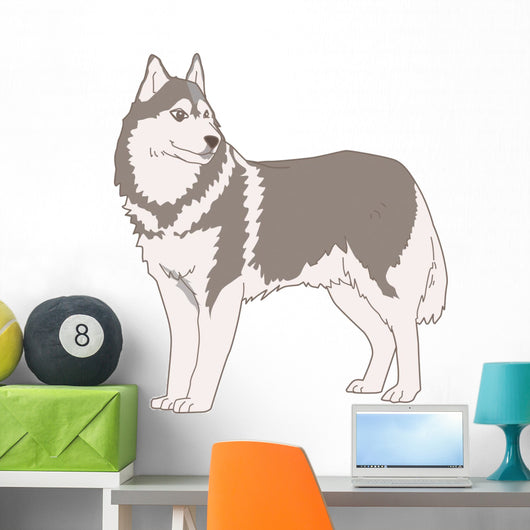 Dog Siberian Husky Wall Decal