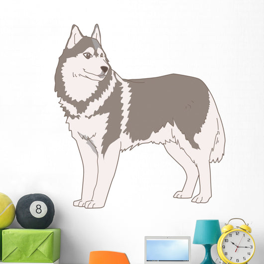 Dog Siberian Husky Wall Decal