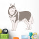 Dog Siberian Husky Wall Decal