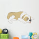 Dog Saint Bernard Real Wall Decal