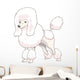Dog Poodle Real Wall Decal