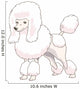 Dog Poodle Real Wall Decal