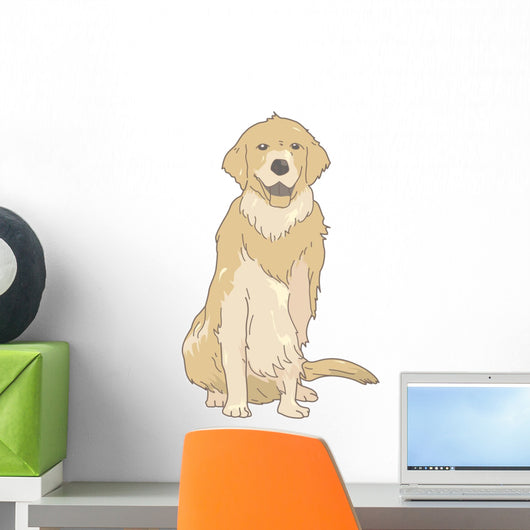 Dog Golden Retriever Real Wall Decal