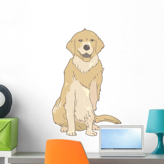 Dog Golden Retriever Real Wall Decal