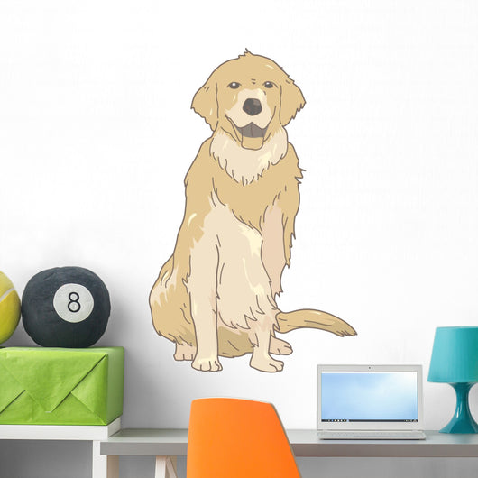 Dog Golden Retriever Real Wall Decal