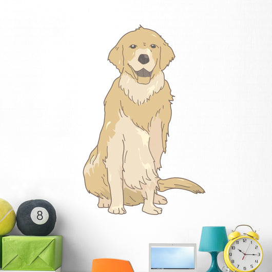 Dog Golden Retriever Real Wall Decal