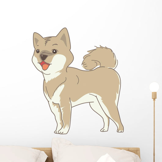 Dog Shiba Real Wall Decal