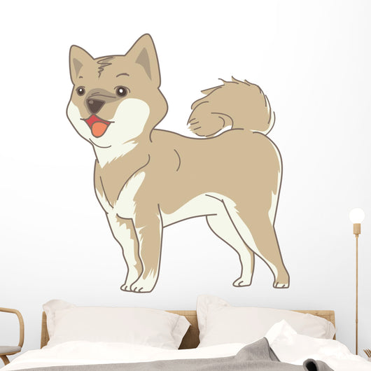 Dog Shiba Real Wall Decal