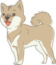 Dog Shiba Real Wall Decal