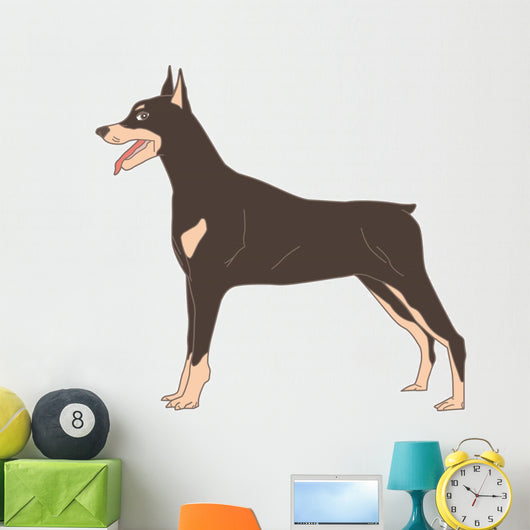 Dog Doberman Pinscher Real Wall Decal