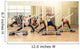 Group of women making step aerobics Wall Mural