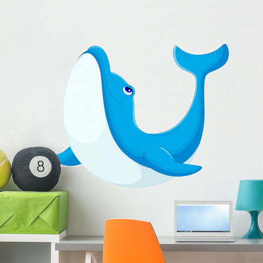 Cute Dolphin Cartoon Wall Decal