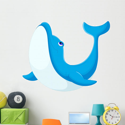 Cute Dolphin Cartoon Wall Decal