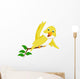 Cute Yellow Bird Wall Decal
