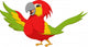 Cute Macaw Bird Wall Decal