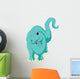 Cute Brontosaurus Cartoon Wall Decal