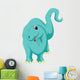 Cute Brontosaurus Cartoon Wall Decal