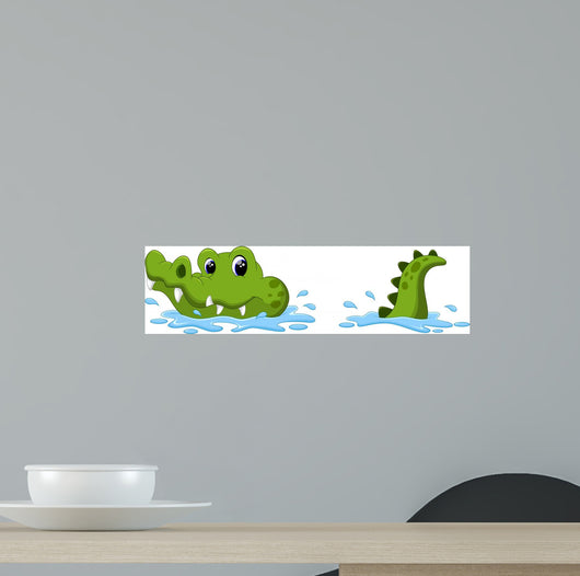 Crocodile Surface Water Wall Decal