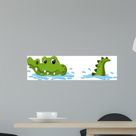 Crocodile Surface Water Wall Decal