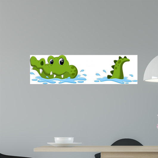 Crocodile Surface Water Wall Decal