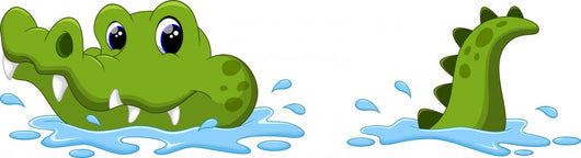 Crocodile Surface Water Wall Decal
