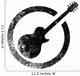 Guitar Black Ink Stamp Wall Decal