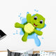 Cute turtle cartoon Wall Decal