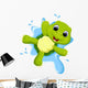 Cute turtle cartoon Wall Decal