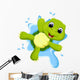 Cute turtle cartoon Wall Decal
