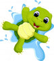 Cute turtle cartoon Wall Decal