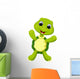 Cute turtle cartoon Wall Decal