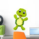 Cute turtle cartoon Wall Decal