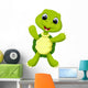 Cute turtle cartoon Wall Decal