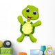 Cute turtle cartoon Wall Decal