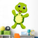 Cute turtle cartoon Wall Decal