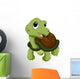 Cute turtle cartoon Wall Decal
