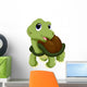 Cute turtle cartoon Wall Decal