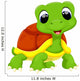 Cute turtle cartoon Wall Decal