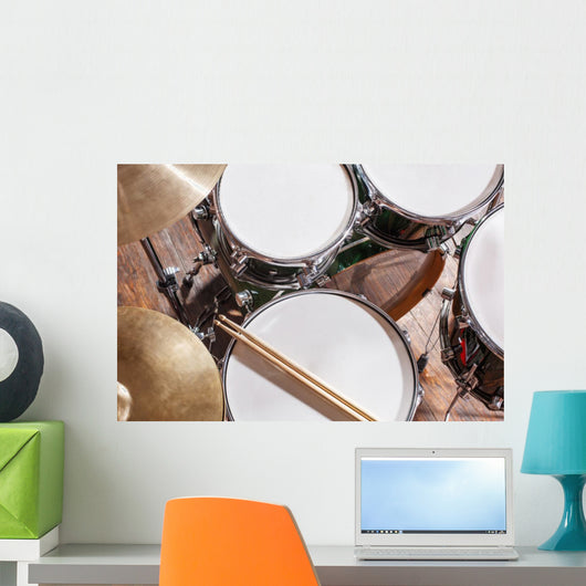 Drumsticks Drums Wall Decal