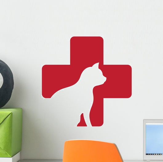 Vet Clinic Logo Wall Decal
