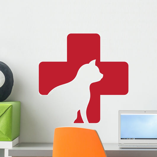 Vet Clinic Logo Wall Decal