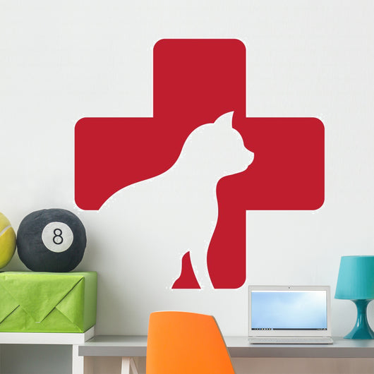 Vet Clinic Logo Wall Decal