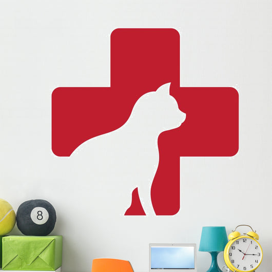Vet Clinic Logo Wall Decal