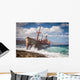 Abandoned Shipwreck Andros Greece Wall Decal