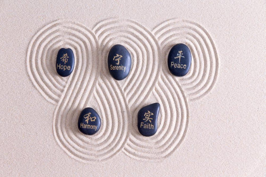 Zen Art with Stones Wall Decal