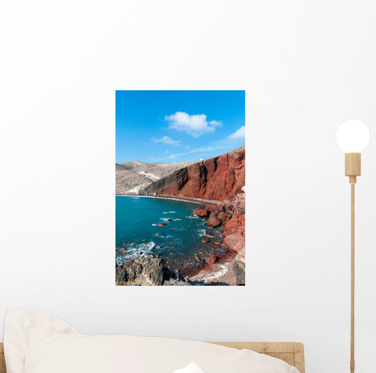 Red Beach Wall Decal